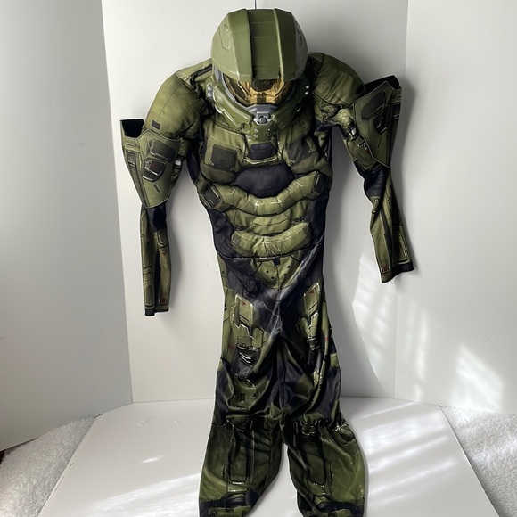 Halo Master Chief Costumes Halo Boys Size 78 Master Chief Halloween Child Costume Disguise